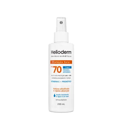 Protetor Solar Helioderm FPS70 Spray Adulto 200ml